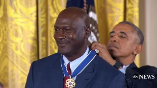 President Obama Awards Michael Jordan the Medal of Freedom