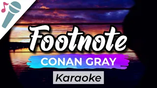 Conan Gray - Footnote - Karaoke Instrumental (Acoustic)