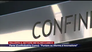 Etg - Economia, rallenta il metalmeccanico. Parisi: “Puntare su riforme e innovazione”