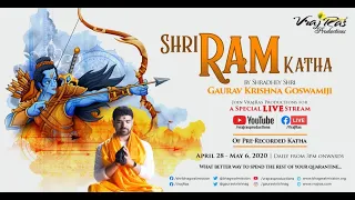 SPECIAL LIVE STREAM: Day 3 Shri Ram Katha, Punjabi Bagh (Delhi) January 14 - 22, 2019