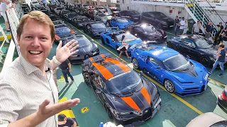 $100M HYPERCAR FERRY CROSSING! Risking the Rarest Cars in the World