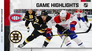 Canadiens @ Bruins 11/14/21 | NHL Highlights