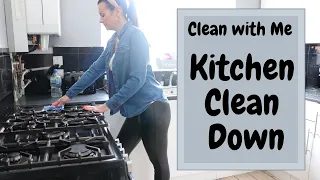 Clean With Me | Quick Kitchen Clean Down | Kate Berry