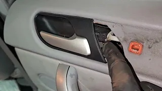 How to remove/replace door lock/door panel on a Bmw X5 E53