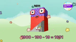 Numberblocks big to small squence subtraction | learn to count #mathsforkids‎@preschoollearning110