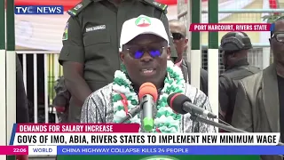 Govs Of Imo, Abia, Rivers States To Implement New Minimum Wage