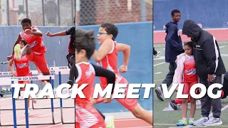 Outdoor Track Meet Vlog | Hurdles | 4x100 Relay | 100m | 200m | Adoptive Family