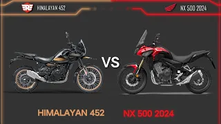 Royal Enfield Himalayan 452 🆚 Honda NX 500 2024 | Compare | Mileage | Top Speed | Price | B I