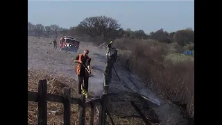 Lineside moor Fire on the NYMR but carry on steaming,