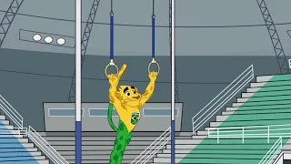 Ginga EP 8, the official mascot of Brazil for the Olympics on RIO