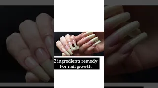 How to grow your nails in 2 days| 2 ingredients remedy #ashortaday #shorts #youtubeshorts