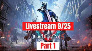 Livestream Devil May Cry 5 playthrough part 1