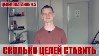 Сколько целей нужно ставить (Целеполагание ч.5)