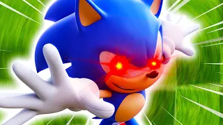 Sonic The Hedgehog, but Every Time He Touches Grass it Gets Faster