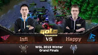 Infi (O) vs Happy (U) 워크3 Gold League 2019 Winter Grand Finals 20강 C조 (Warcraft 3)