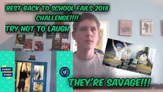 TRY NOT TO LAUGH - Best BACK TO SCHOOL Fails Compilation 2018 REACTION!!!