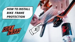 How to apply bike frame protection kit without air bubbles // RideWrap