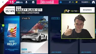 play Asphalt 9 special event BXR Bailey Blade GT 1 try to open stage 6