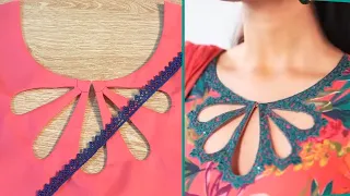 New Neck Design for Summers/ Eid Cutting and stitching by "Fizza Mir"