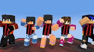 MONSTER SCHOOL:GANGNAM STYLE FIRE APHMAU,JULIA,AARON - MINECRAFT ANIMATION