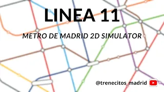 Nos hacemos la L11 en Metro 2D Simulator Madrid con la serie 8000 1ª