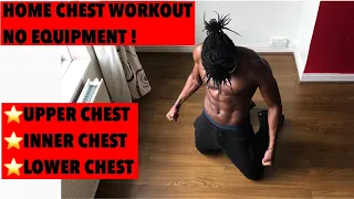 Home Chest Workout NO EQUIPMENTS ( Targeting UPPER CHEST | LOWER CHEST | INNER CHEST )