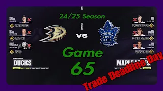 NHL24 Game 65 Season 2 Anaheim Ducks @ Toronto Maple Leafs