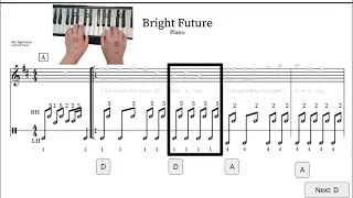 Piano Play along Bright Future