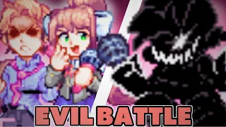 FRIDAY NIGHT FUNKIN' mod EVIL Boyfriend VS Monika (Corrupted Monika +)