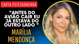 VEJA A CARTA PSICOGRAFADA DA CANTORA MARÍLIA MENDONÇA QUE VIRALIZOU NA INTERNET