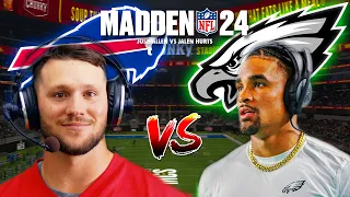 NFL QBS Play Madden 24 (Jalen Hurts Vs Josh Allen)