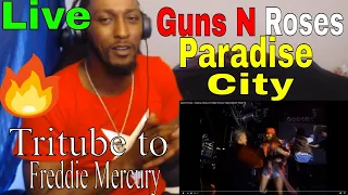 Guns N' Roses   Paradise City REACTION!!! Freddie Mercury Tribute Live Wembley 1992