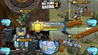 Hill Climb Racing 2 - ⭐4 Adventure Chests + Canyoneer 27 Legendary Chest ⭐