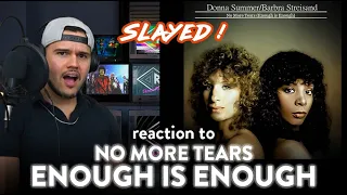 Barbra Streisand & Donna Summer Reaction No More Tears (FIRST TIME!) | Dereck Reacts