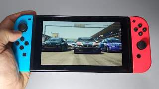 GRID Autosport Nintendo Switch handheld gameplay + HD Texture Pack