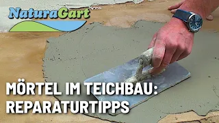 Teiche dauerhaft bauen, Teil 6: Reparaturspachtel