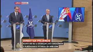 Poruke nakon sastanka Vučića i Stoltenberga u Briselu