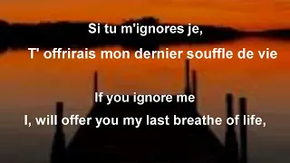 Indila - Love story lyrics || ENGLISH+FRENCH+translation#lyrics