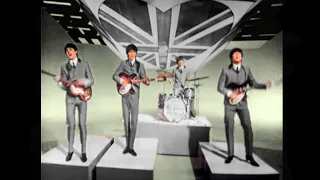 The beatles - At Television's "Big Night Out" 1964 (Colorized video)
