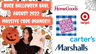 MASSIVE HALLOWEEN HAUL 2022 | CODE ORANGE!!! HomeGoods, Marshalls, Target