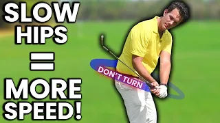 "SLOW YOUR HIPS!" This Never Before Seen Downswing Move Gets You Huge Distance