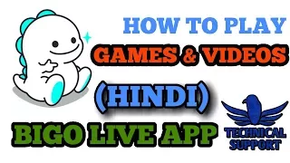 How to play games and videos in bigo live app.
