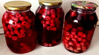 THE MOST DELICIOUS RASPBERRY COMPOTE WITHOUT FUSS AND STERILIZATION FOR THE WINTER! I