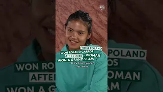 Emma Raducanu is on the clock testing her champ's knowledge 😁 | Roland-Garros 2022