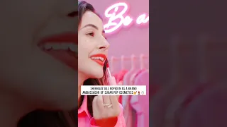 Shehnaaz Gill 1st brand endorsement with Sugar Pop Cosmetic's #shorts #shehnaazgill #makeup #ad