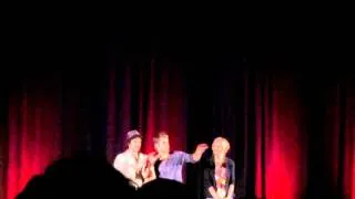 Ian, Paul and Candice on the stage - Bloody Night Con