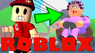 VLUCHTEN VOOR GEKKE OMA !! | Roblox New Grandma' s House Obby