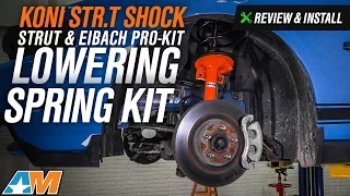2011-2014 Mustang KONI STR.T Shock, Strut & Eibach Lowering Pro-Kit GT, V6, BOSS Review & Install