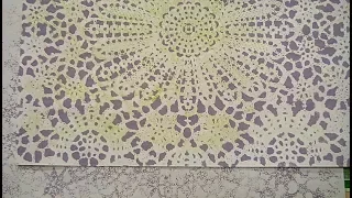 How to Stencil Through a Placemat