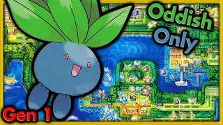 Can I Beat Pokemon Red with ONLY Oddish? 🔴 Pokemon Challenges ► NO ITEMS IN BATTLE